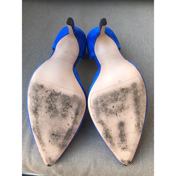 Zara blue suede pumps | Sz 38 | gently used - Picture 5 of 6